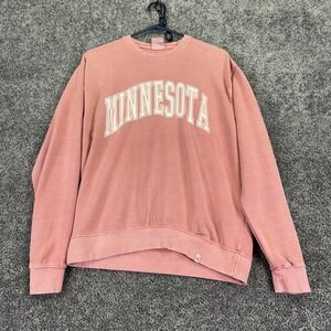 Vineyard Crew Sweatshirt Womens Small Pink Minnesota Fleece Pullover College
